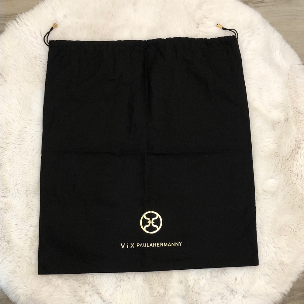 Extra large ViX Paula Hermanny Black Drawstring Bag